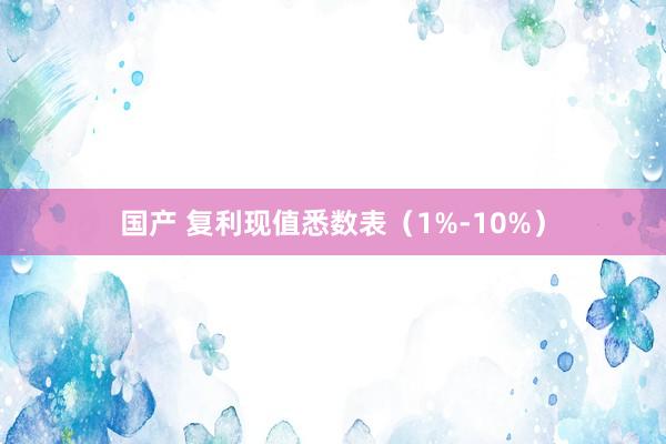 国产 复利现值悉数表（1%-10%）