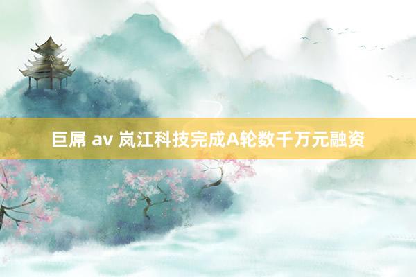 巨屌 av 岚江科技完成A轮数千万元融资