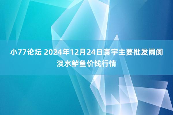 小77论坛 2024年12月24日寰宇主要批发阛阓淡水鲈鱼价钱行情