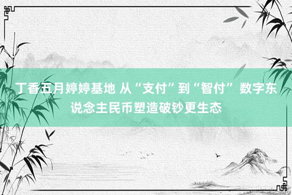 丁香五月婷婷基地 从“支付”到“智付” 数字东说念主民币塑造破钞更生态