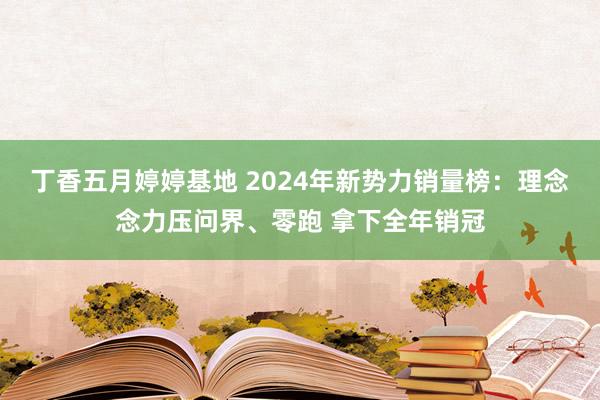 丁香五月婷婷基地 2024年新势力销量榜：理念念力压问界、零跑 拿下全年销冠